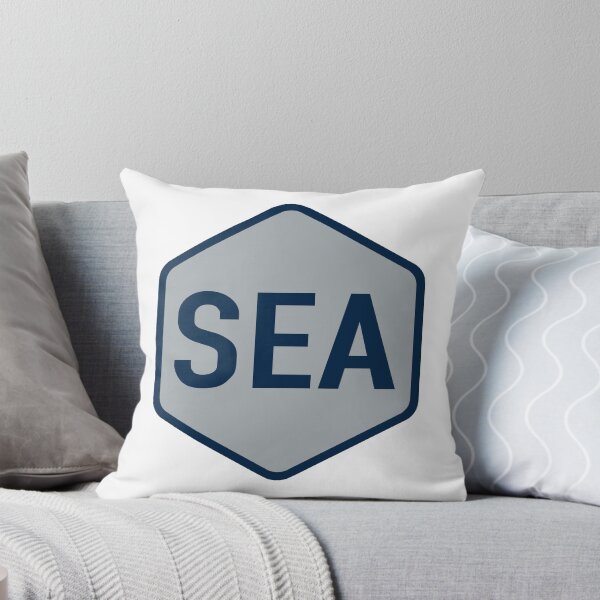 Item preview, Seattle Hex gray on blue designed and sold by samvschantz.