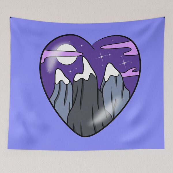 Item preview, Heart mountains designed and sold by Melanie Jeyakkumar.