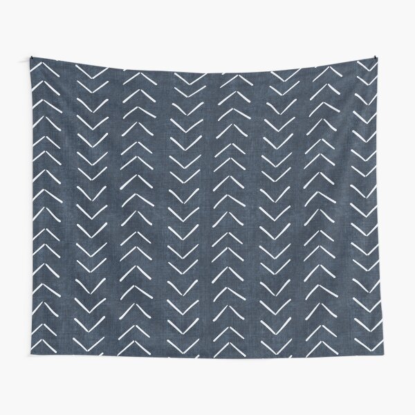 Mud Cloth Big Arrows in Navy Tapestry