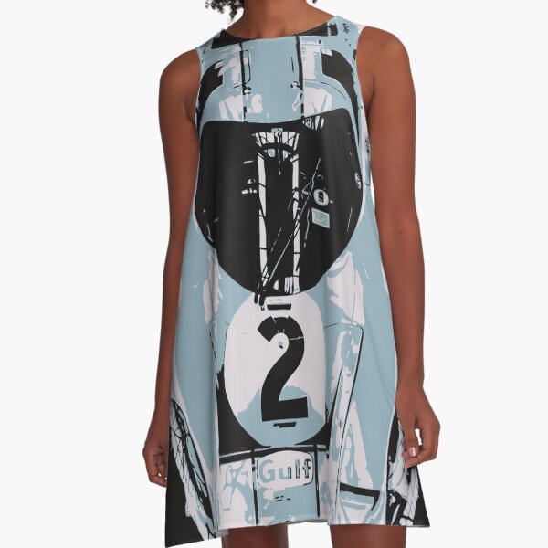 1969 Porsche 917K Le Mans Race Car A-Line Dress