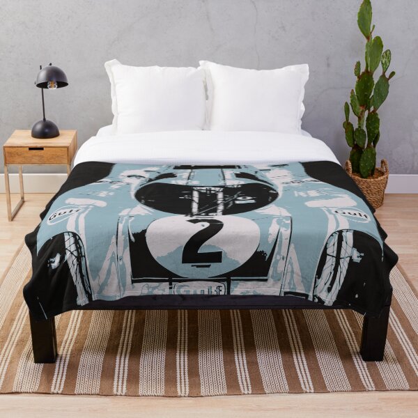 1969 Porsche 917K Le Mans Race Car Throw Blanket