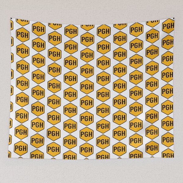 Item preview, Pittsburgh Hex black on yellow designed and sold by samvschantz.