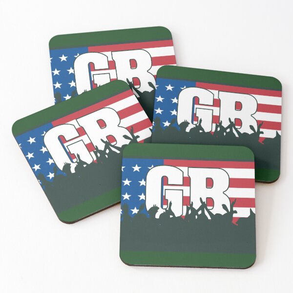 Item preview, Cheering Green Bay (GB) Flag designed and sold by bobthesportsguy.