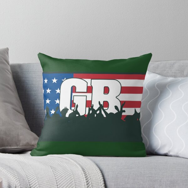 Artikelvorschau, Zujubelnde Flagge Green Bay (GB) entworfen und verkauft von bobthesportsguy.