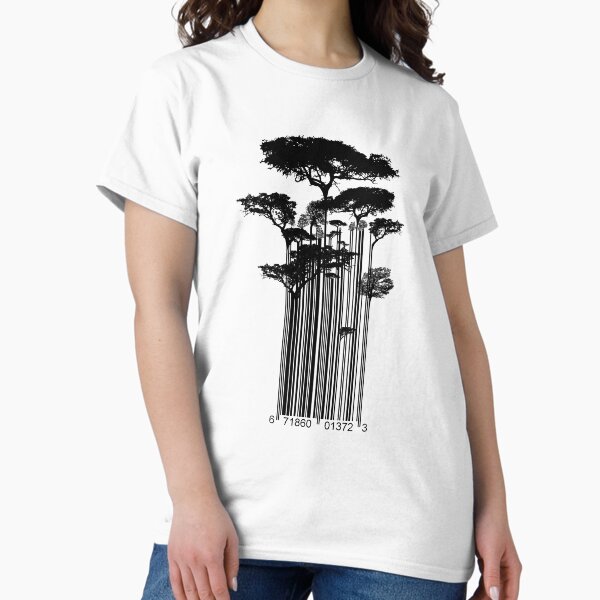 Item preview, Barcode Trees Banksy style Street Art designed and sold by Creative Spectator.
