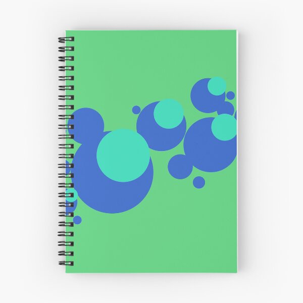Item preview, Blue bubbles on leaf green designed and sold by KMA Home Design.