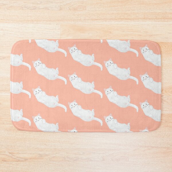Item preview, Cute White Fluffy Cat Illustration designed and sold by meganmxe.