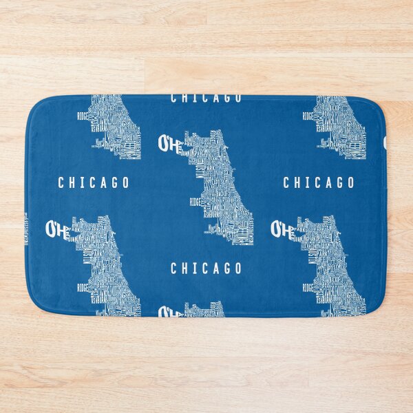Item preview, Neighborhoods of Chicago white on blue designed and sold by samvschantz.