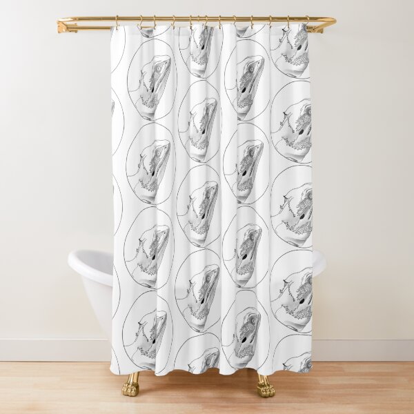 Carl the Dragon Shower Curtain