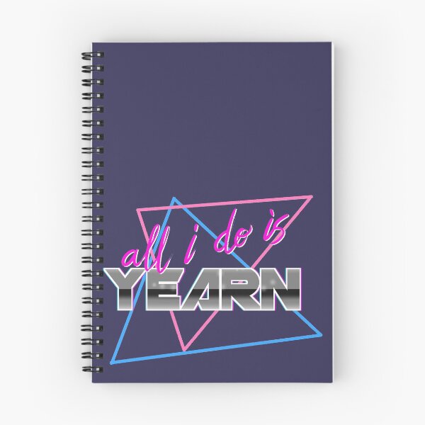 Item preview, 80s all i do is yearn typography designed and sold by adriabun.