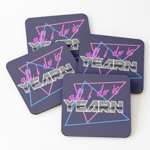 Item preview, 80s all i do is yearn typography designed and sold by adriabun.