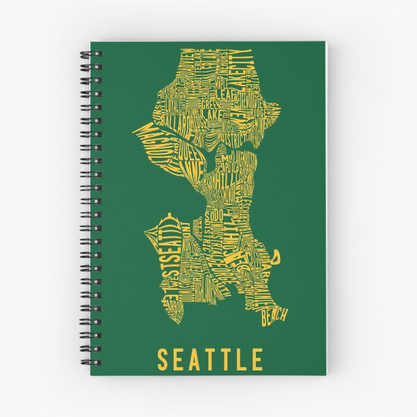 Item preview, Map of Seattle Neighborhoods designed and sold by samvschantz.