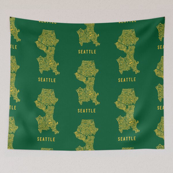 Item preview, Map of Seattle Neighborhoods designed and sold by samvschantz.