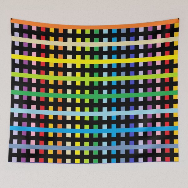 Item preview, Abstract Broader Rainbow Spectrum and Black designed and sold by lornakay.
