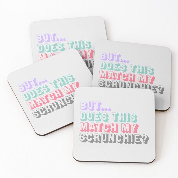 Item preview, But.. does this match my scrunchie? Shopaholic quote! designed and sold by teesandstuff.