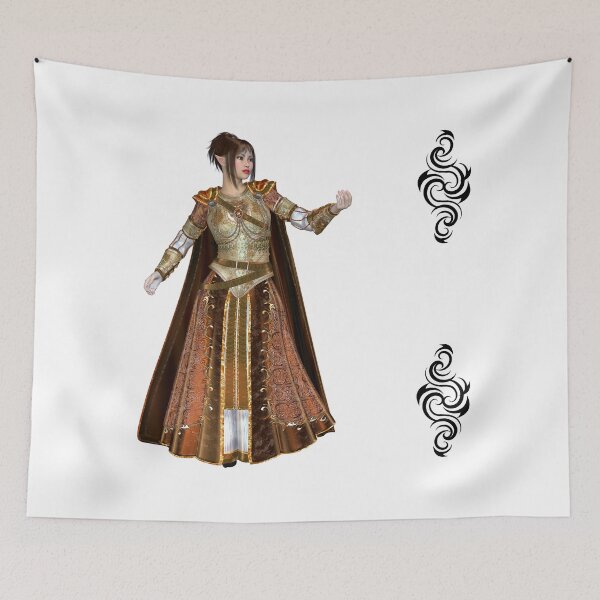 Item preview, One Elf Fantasy Warrior with two Symbols designed and sold by Designs24U.