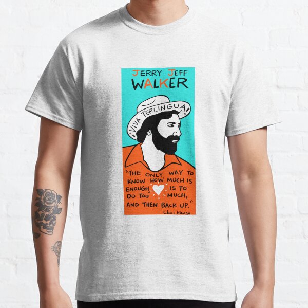 Jerry Jeff Walker Pop Folk Art Classic T-Shirt