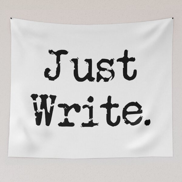 Item preview, Just Write. Vertical Black Type designed and sold by TeaRoseWriter.
