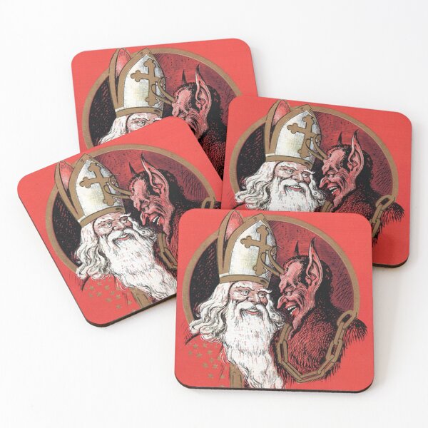 Item preview, Saint Nicholas and Krampus greetings designed and sold by forgottenbeauty.