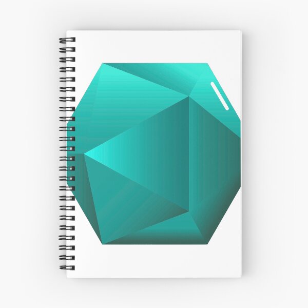 Artikelvorschau, blaues 3D Pentagon entworfen und verkauft von BooHulaHoops.