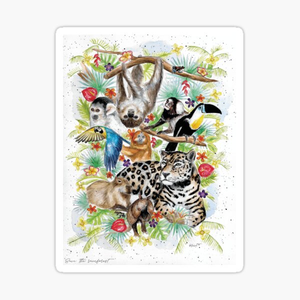 Item preview, Save The Rainforest designed and sold by BriVTart.