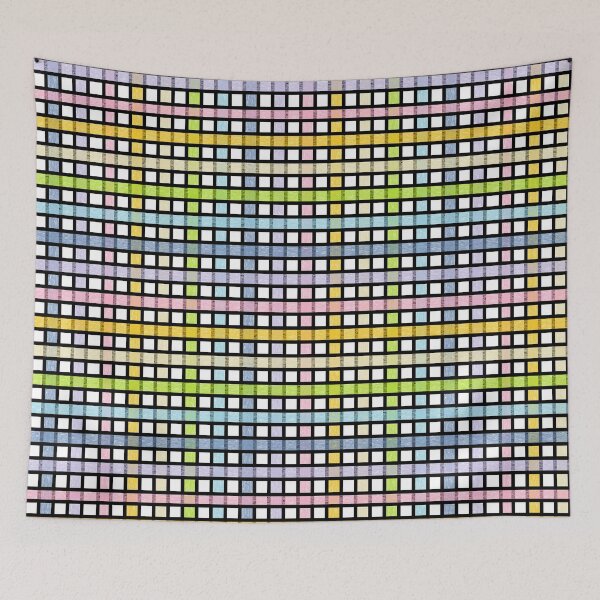 Artikelvorschau, Schwarz umrissen Pastell Rainbow Weave entworfen und verkauft von lornakay.