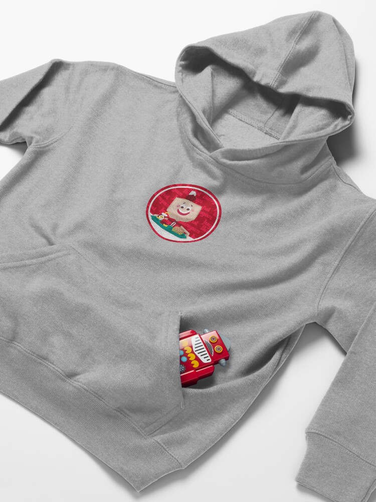 Alternate view of Larry the Joyful Burger Worker - The Amazing World of Gumball Kids Pullover Hoodie