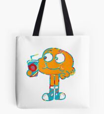 Colorful Doodle Darwin - The Amazing World of Gumball Tote Bag
