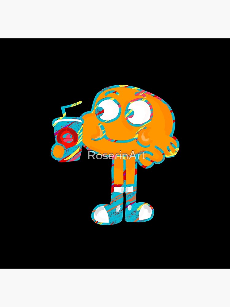 Colorful Doodle Darwin - The Amazing World of Gumball by RoserinArt