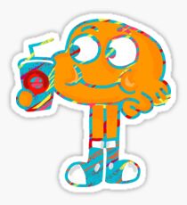 Colorful Doodle Darwin - The Amazing World of Gumball Sticker