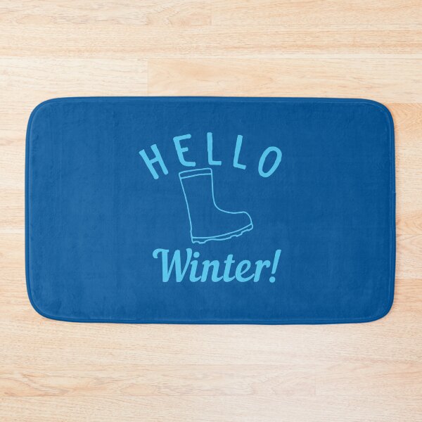 Item preview, HELLO winter! with cute gumboot designed and sold by jazzydevil.