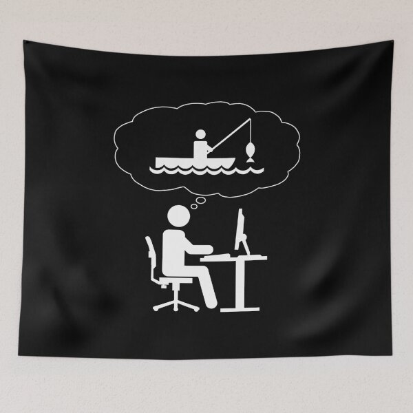 Item preview, Office Dreamer - Fishing designed and sold by CCCDesign.