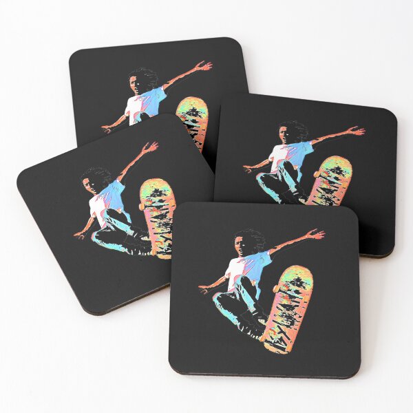 Item preview, Colorized skateboarder Heelflip  designed and sold by PODLizardWizard.