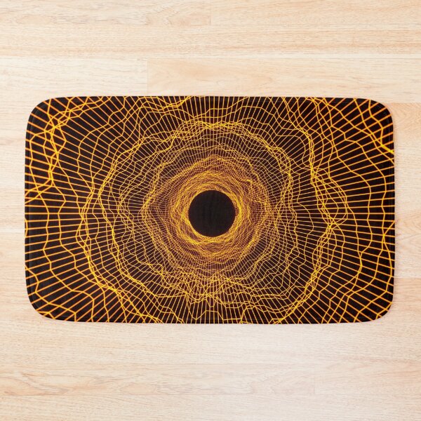 Item preview, Black hole 2 -futuristic space- Neon Amber Orange designed and sold by lematworks.