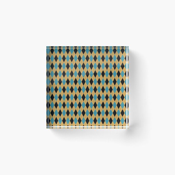 Item preview, Teal, Black, and Gold Classic Argyle designed and sold by Candice Davis.