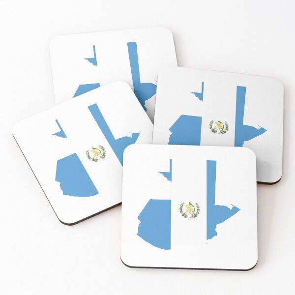 Item preview, Guatemala map with flag colors designed and sold by Angelica Herrera.