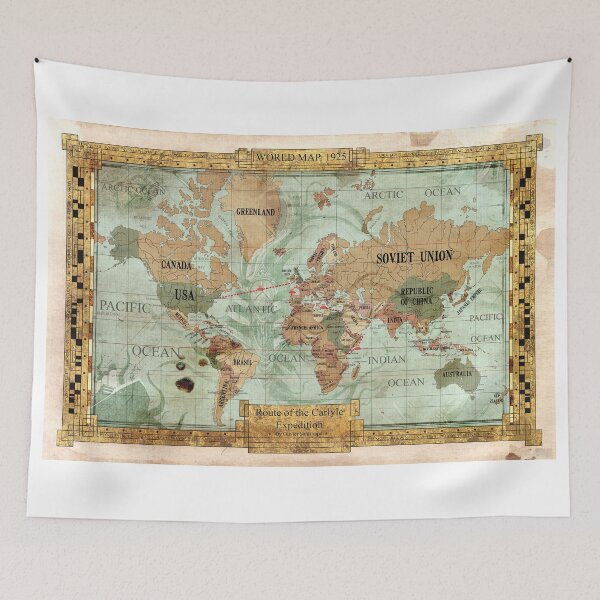 Item preview, Map of the Carlyle Expedition by Olivier Sanfilippo designed and sold by Chaosium.