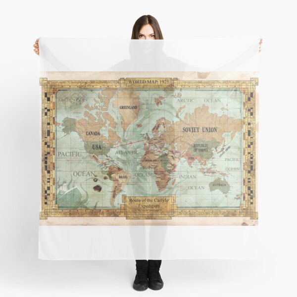 Item preview, Map of the Carlyle Expedition by Olivier Sanfilippo designed and sold by Chaosium.
