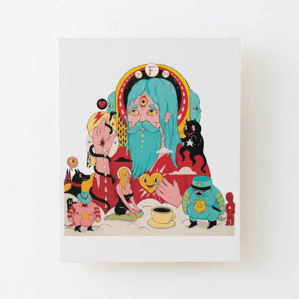 Father John Misty Fear Fun Album Art Wood Mounted Print
