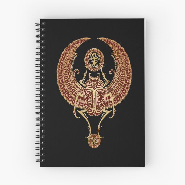 Item preview, Golden Red Winged Egyptian Scarab Beetle with Ankh  designed and sold by JeffBartels.