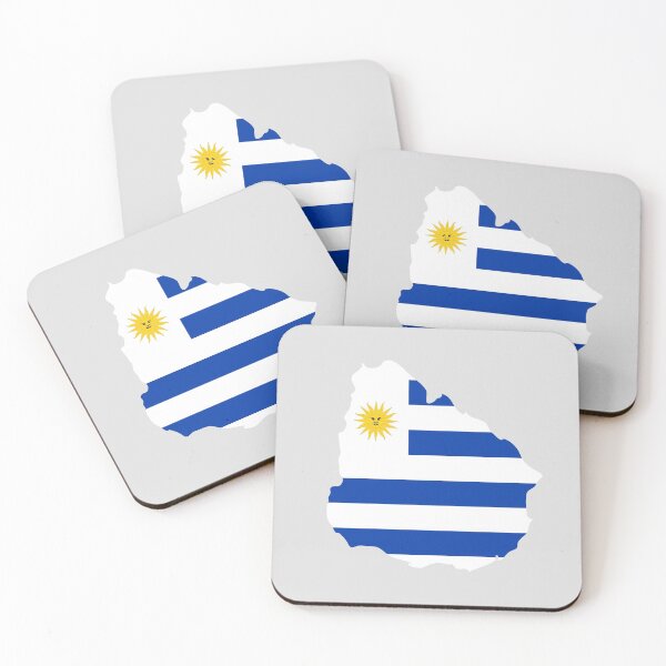 Item preview, Uruguay map with flag colors designed and sold by Angelica Herrera.