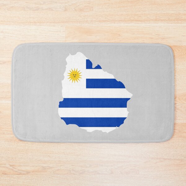 Item preview, Uruguay map with flag colors designed and sold by Angelica Herrera.