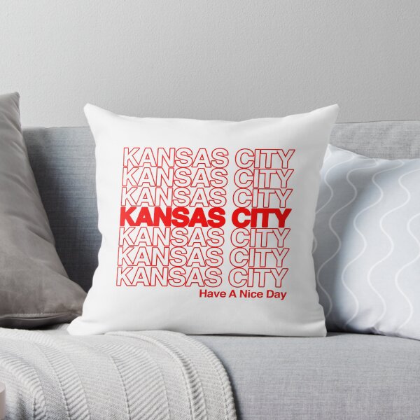 Kansas City Thank You Bag Style Have A Nice Day Throw Pillow