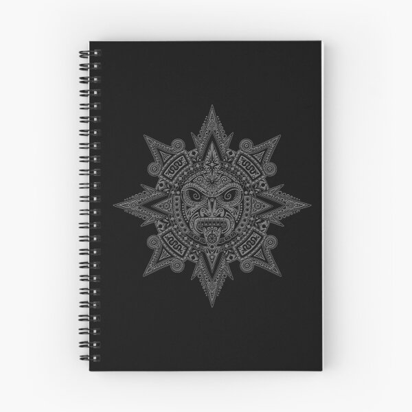 Item preview, Ancient Gray and Black Aztec Sun Mask  designed and sold by JeffBartels.