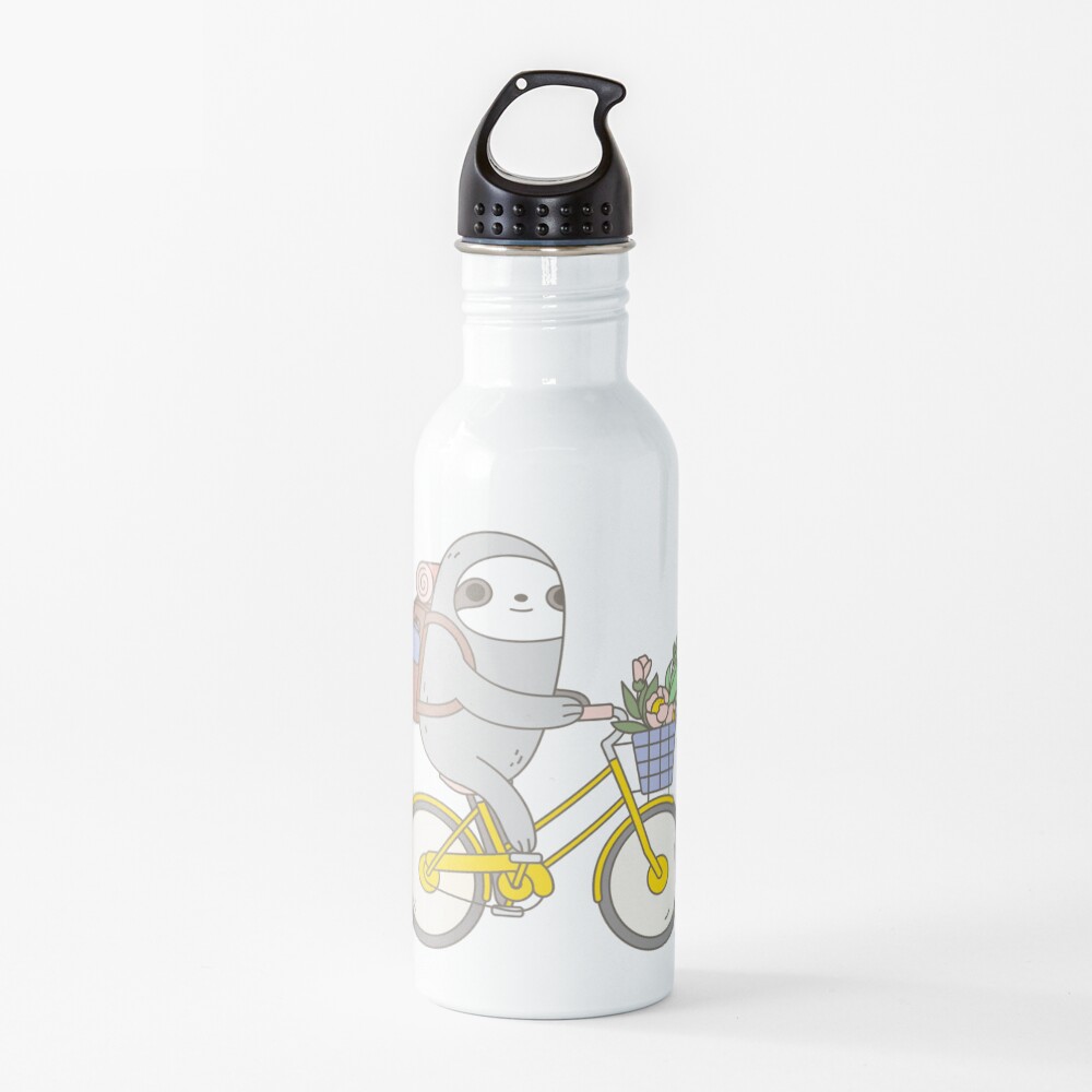 Biking Sloth Water Bottle
