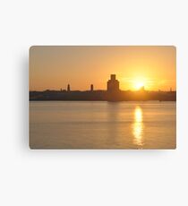 SUNSET ON THE WIRRAL Canvas Print