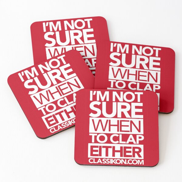 Item preview, I'm not sure when to clap either - Red designed and sold by classikON.