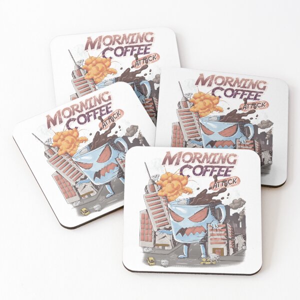 Item preview, Morning Coffee Attack designed and sold by unfamouzzz.