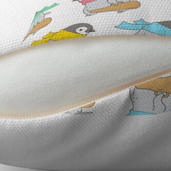 Alternate view of Penguin Violinist Throw Pillow