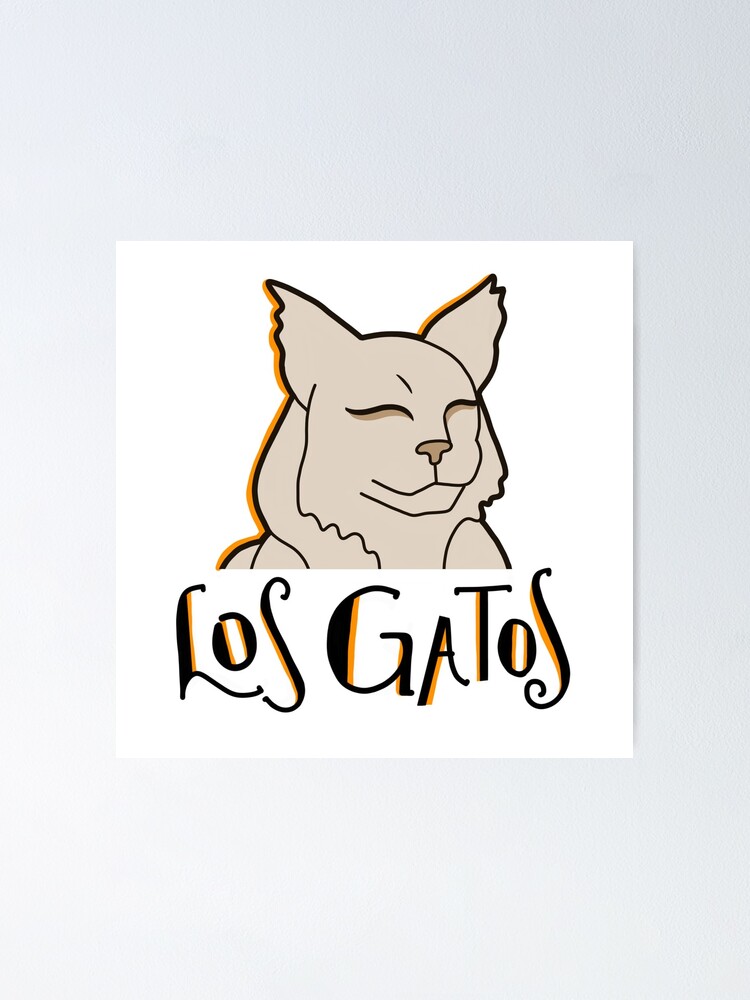 "Los Gatos Cat Statue" Poster for Sale by ribcageraccoon Redbubble